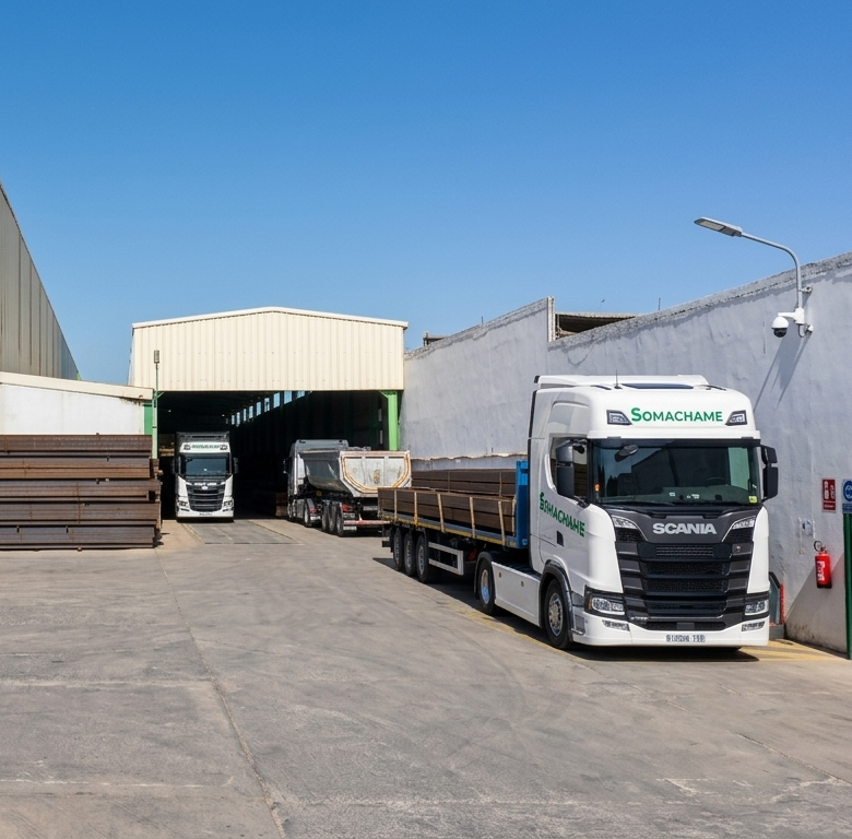 Site industriel et flotte logistique SOMACHAME